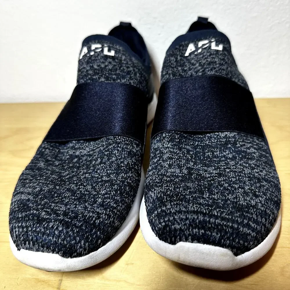 APL Techloom Bliss Sneakers Running Propelium Slip On Elastic Strap Navy 9.5